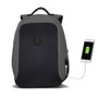 Zoozie Bags Bolsa para Portátil Gris con Puerto USB y Resistente al Agua